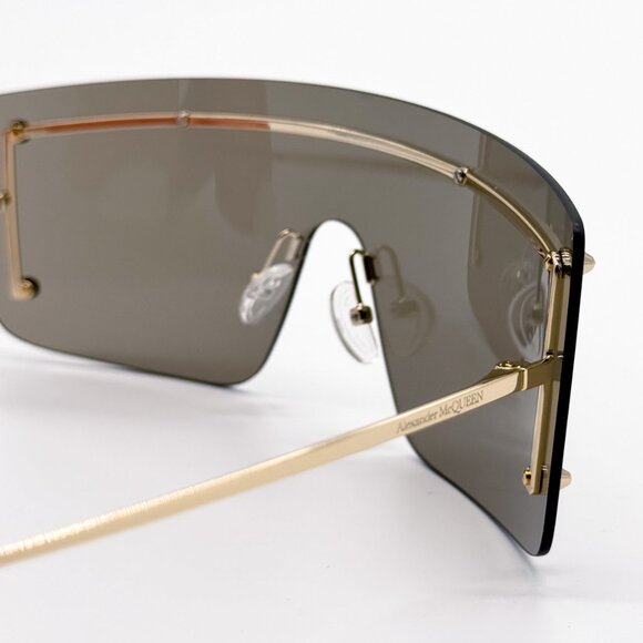 NEW ALEXANDER MCQUEEN AM0412S 002 SHIELD UNISEX SUNGLASSES ALEXANDER MCQUEEN main image 7